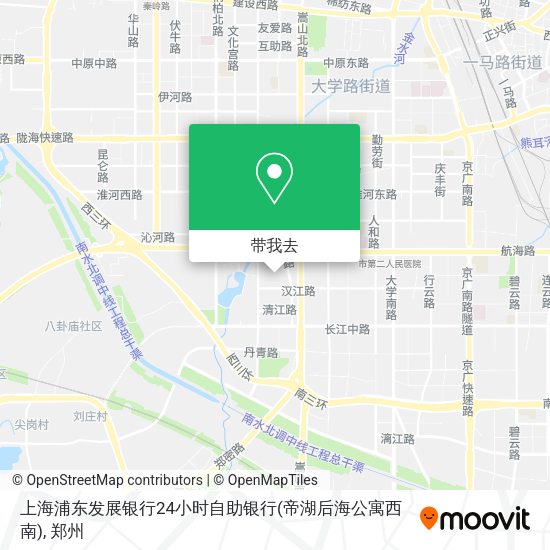 上海浦东发展银行24小时自助银行(帝湖后海公寓西南)地图