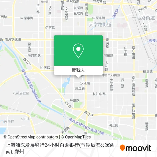 上海浦东发展银行24小时自助银行(帝湖后海公寓西南)地图