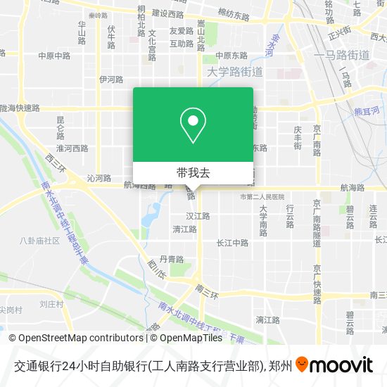 交通银行24小时自助银行(工人南路支行营业部)地图