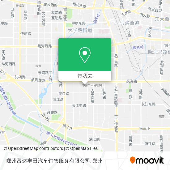 郑州富达丰田汽车销售服务有限公司地图