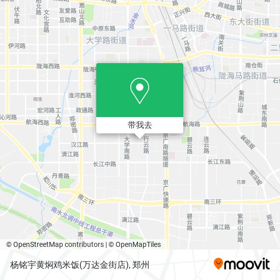 杨铭宇黄焖鸡米饭(万达金街店)地图