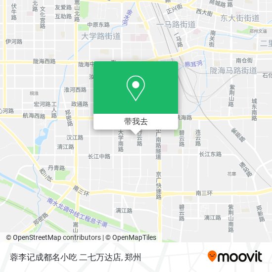 蓉李记成都名小吃 二七万达店地图