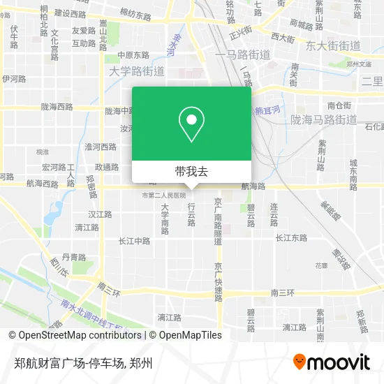 郑航财富广场-停车场地图