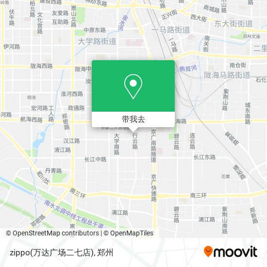 zippo(万达广场二七店)地图