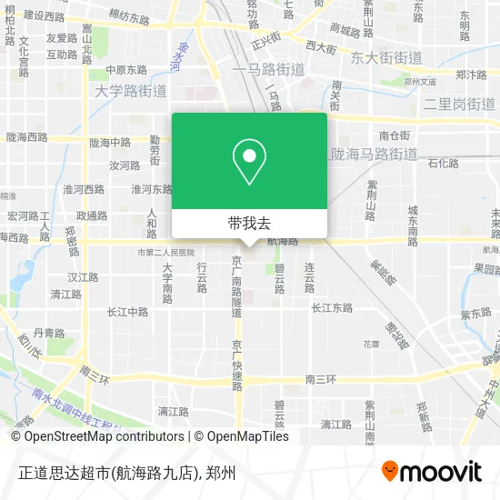 正道思达超市(航海路九店)地图
