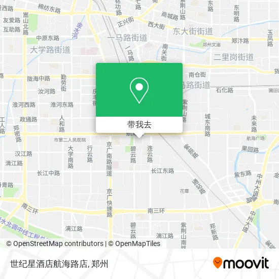 世纪星酒店航海路店地图