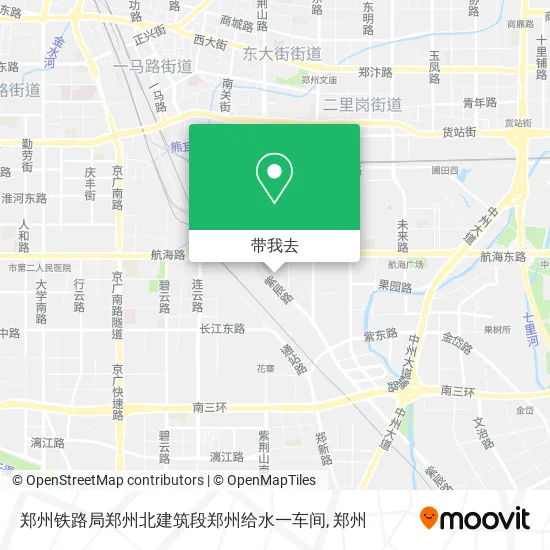郑州铁路局郑州北建筑段郑州给水一车间地图