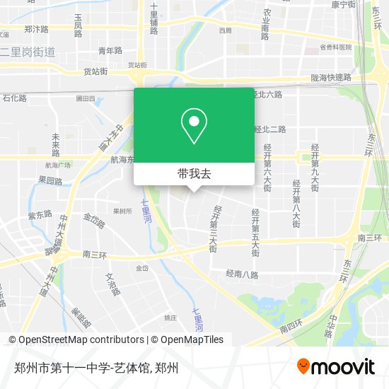郑州市第十一中学-艺体馆地图