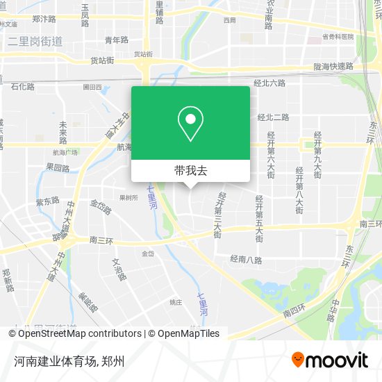 河南建业体育场地图