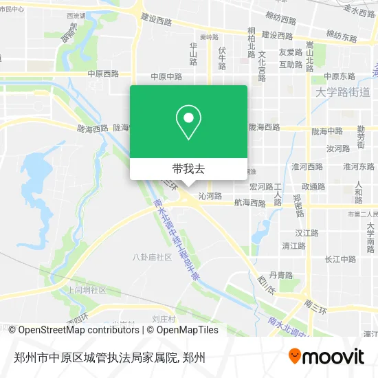 郑州市中原区城管执法局家属院地图