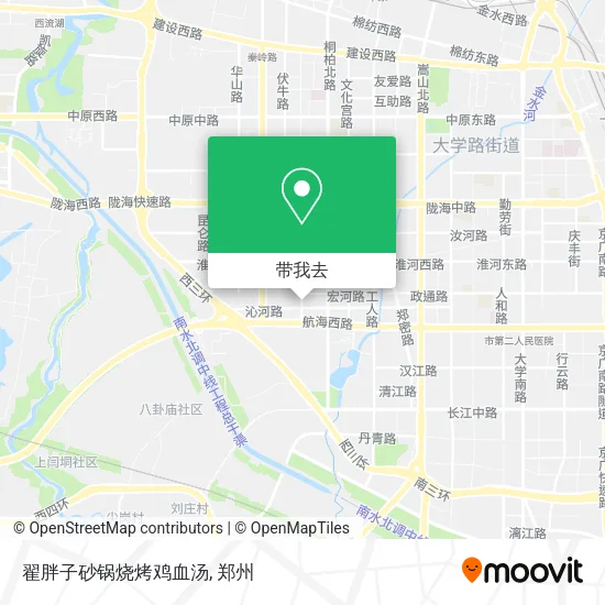 翟胖子砂锅烧烤鸡血汤地图