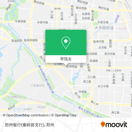 郑州银行(秦岭路支行)地图