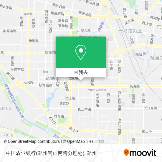 中国农业银行(郑州嵩山南路分理处)地图