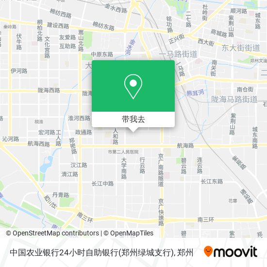 中国农业银行24小时自助银行(郑州绿城支行)地图