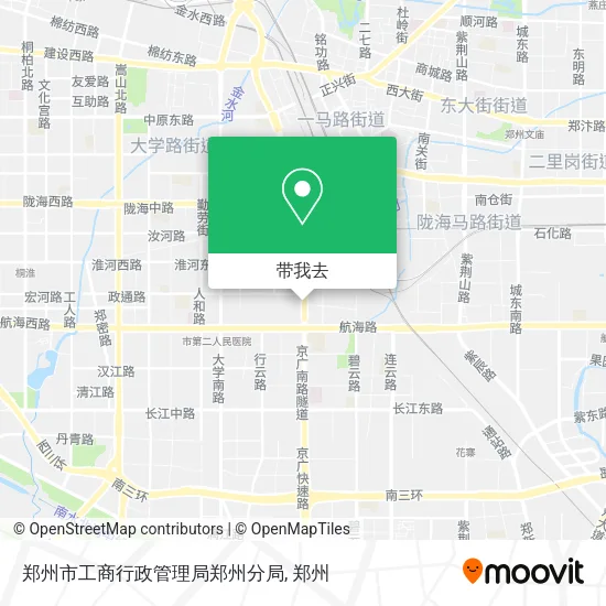 郑州市工商行政管理局郑州分局地图