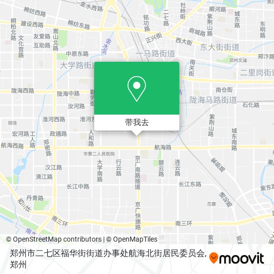 郑州市二七区福华街街道办事处航海北街居民委员会地图