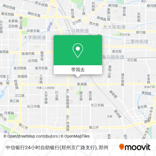 中信银行24小时自助银行(郑州京广路支行)地图
