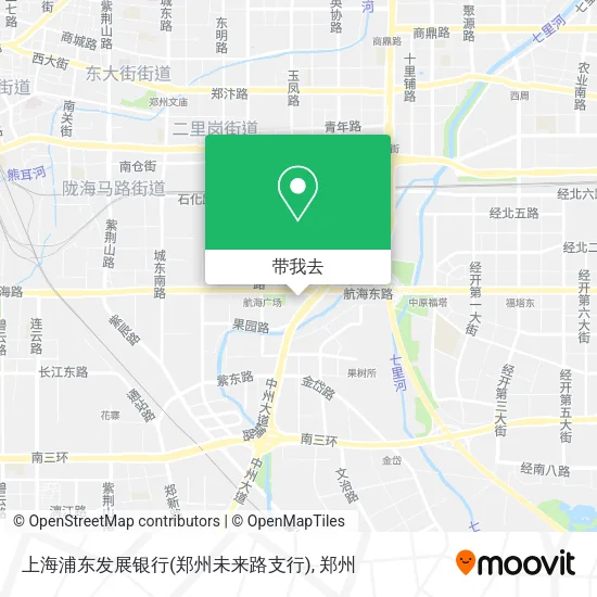 上海浦东发展银行(郑州未来路支行)地图