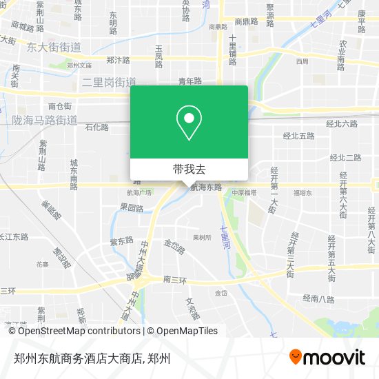郑州东航商务酒店大商店地图