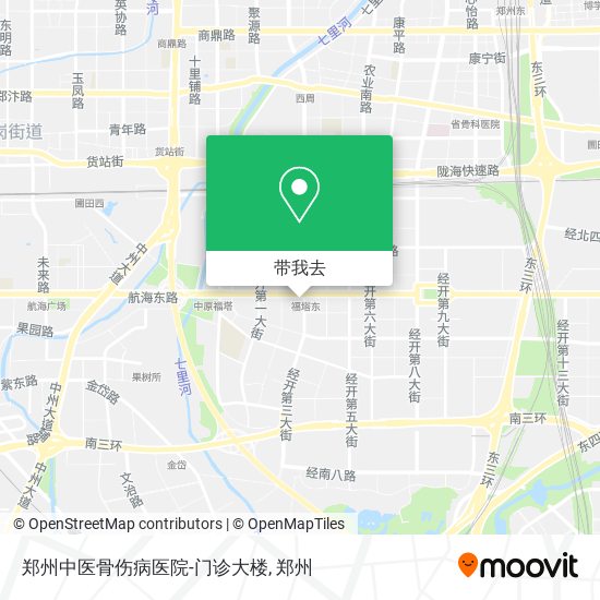 郑州中医骨伤病医院-门诊大楼地图