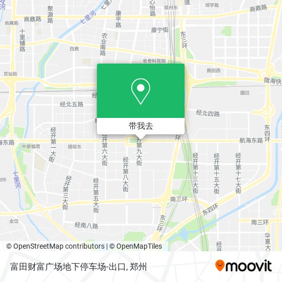 富田财富广场地下停车场-出口地图