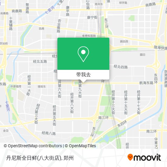 丹尼斯全日鲜(八大街店)地图