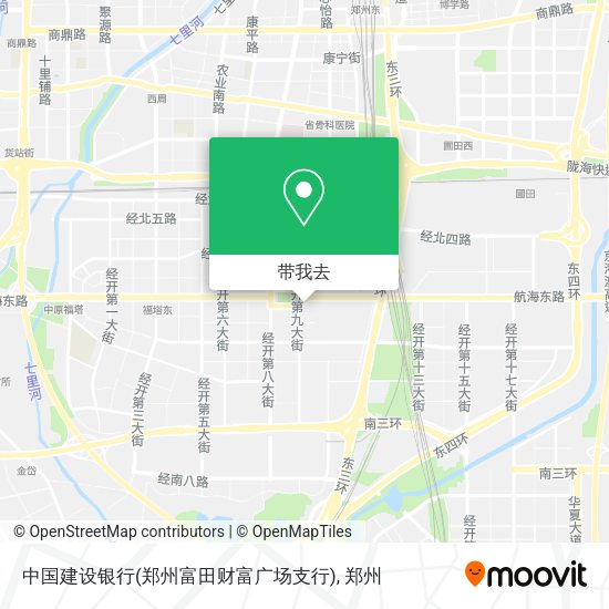 中国建设银行(郑州富田财富广场支行)地图