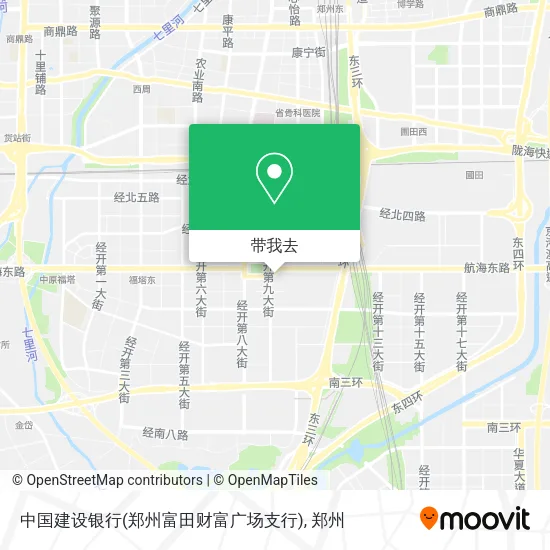 中国建设银行(郑州富田财富广场支行)地图