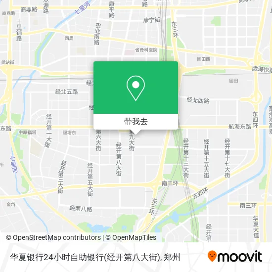 华夏银行24小时自助银行(经开第八大街)地图