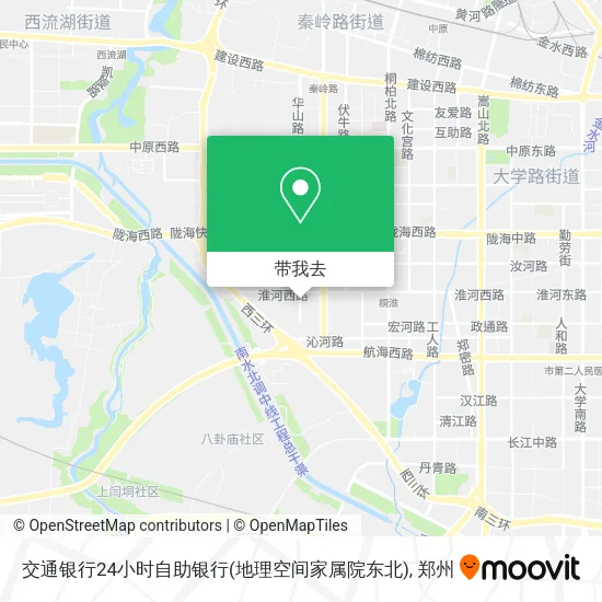 交通银行24小时自助银行(地理空间家属院东北)地图