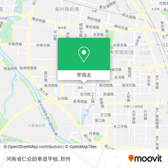 河南省仁众跆拳道学校地图
