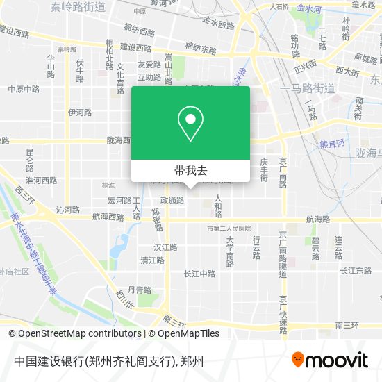 中国建设银行(郑州齐礼阎支行)地图