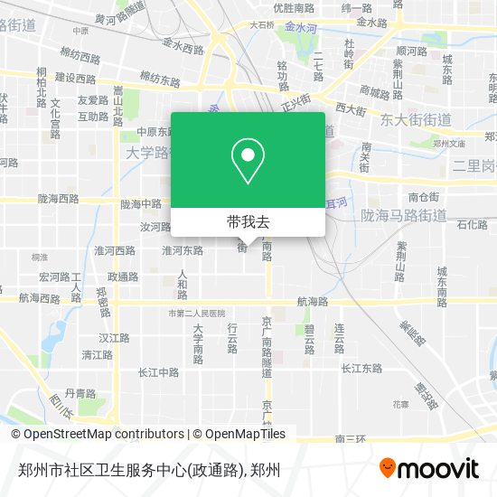 郑州市社区卫生服务中心(政通路)地图