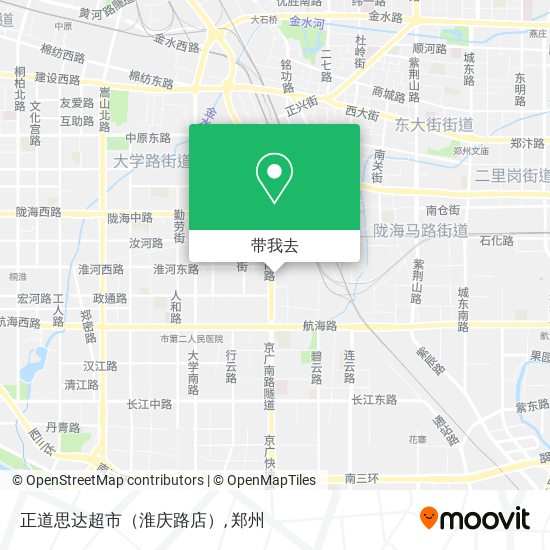 正道思达超市（淮庆路店）地图