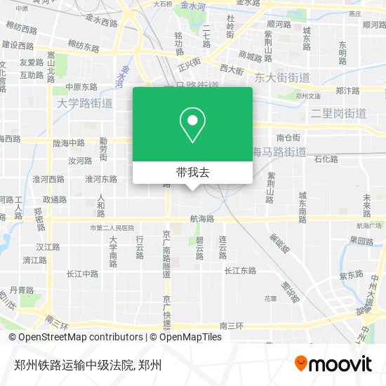 郑州铁路运输中级法院地图