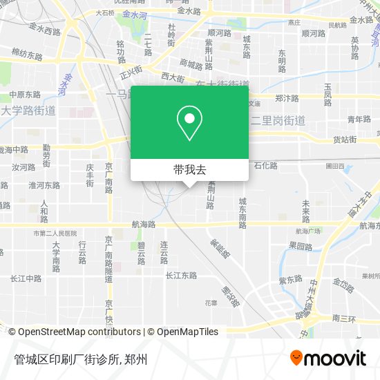 管城区印刷厂街诊所地图