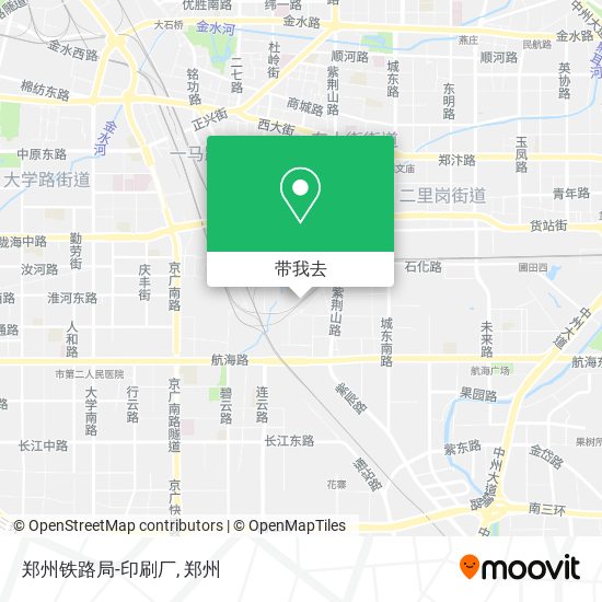 郑州铁路局-印刷厂地图