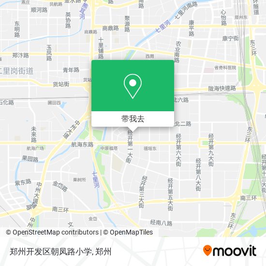 郑州开发区朝凤路小学地图