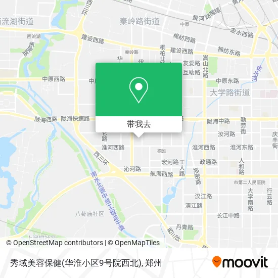 秀域美容保健(华淮小区9号院西北)地图
