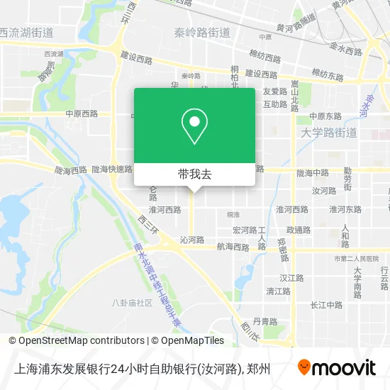 上海浦东发展银行24小时自助银行(汝河路)地图