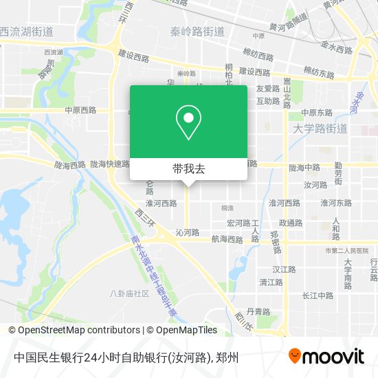 中国民生银行24小时自助银行(汝河路)地图