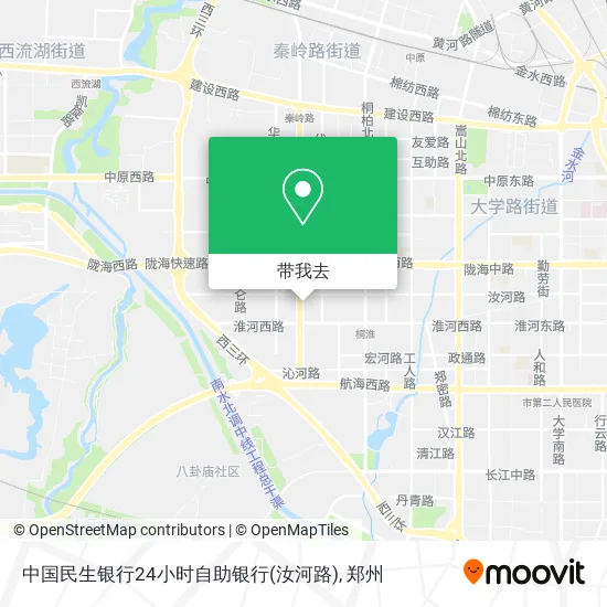 中国民生银行24小时自助银行(汝河路)地图