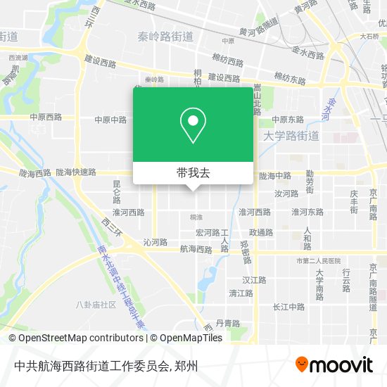 中共航海西路街道工作委员会地图