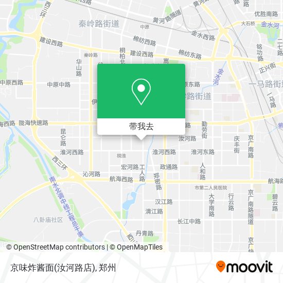 京味炸酱面(汝河路店)地图