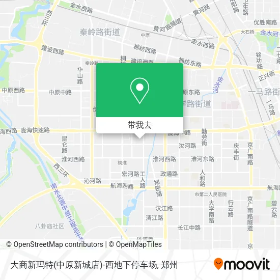 大商新玛特(中原新城店)-西地下停车场地图