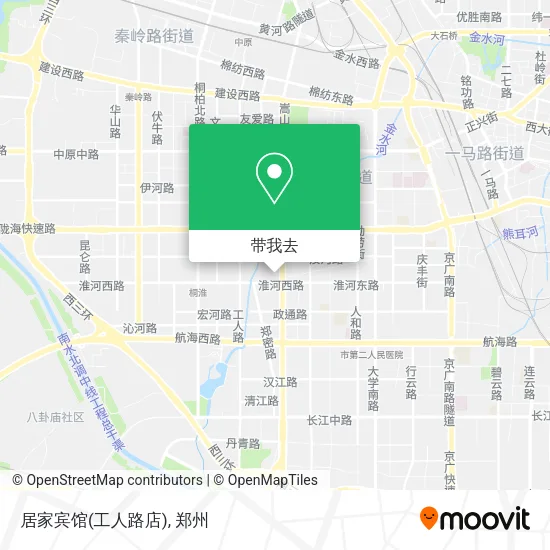 居家宾馆(工人路店)地图