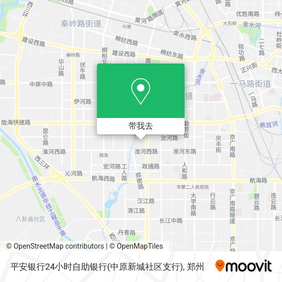 平安银行24小时自助银行(中原新城社区支行)地图