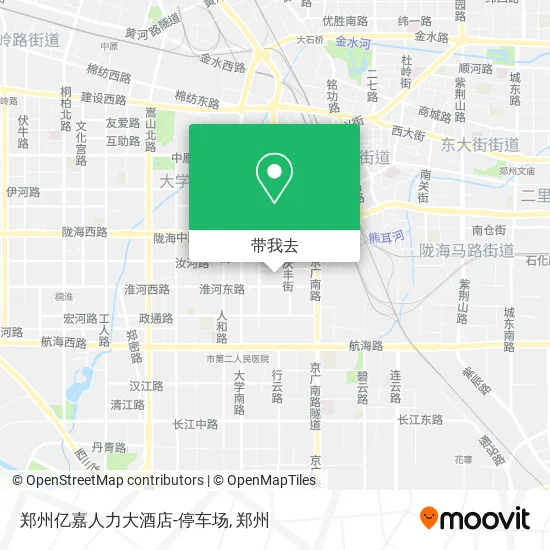 郑州亿嘉人力大酒店-停车场地图
