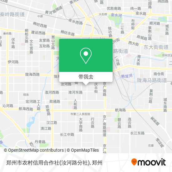 郑州市农村信用合作社(汝河路分社)地图