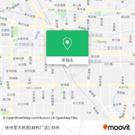 张仲景大药房(材料厂店)地图